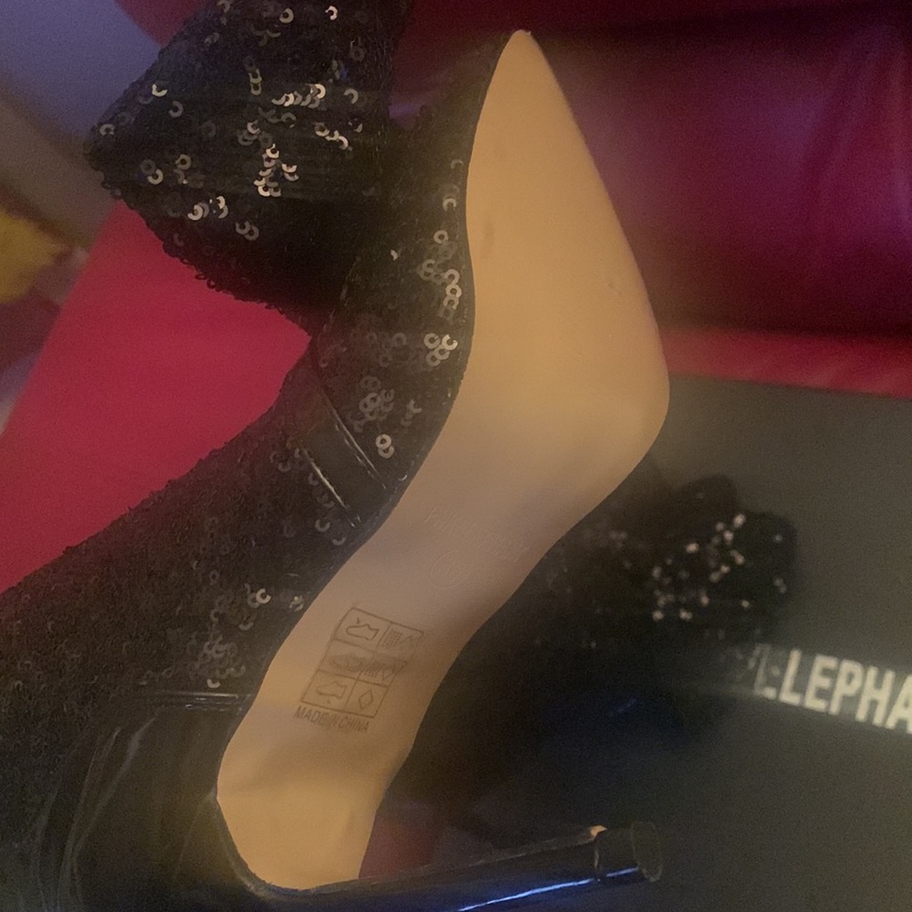 Sequin Bow Booties - image 5